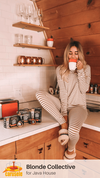 Carusele Influencer Marketing - Blonde Collective for Java House - Carusele