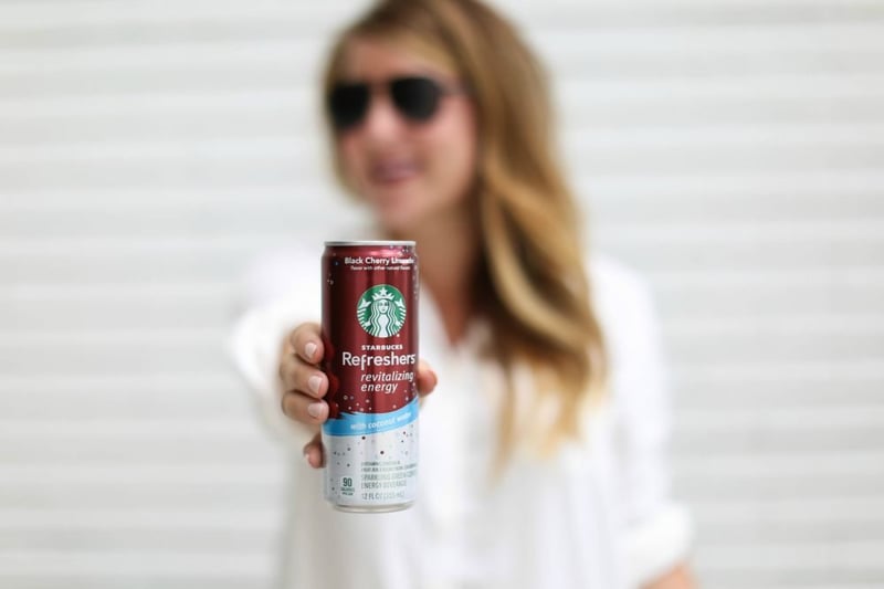 Amy in a Carusele influencer campaign for Starbucks Refreshers