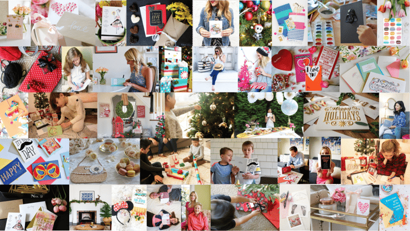 A small selection of images from an Ambassador Influencer campaign for #HallmarkAtWalgreens