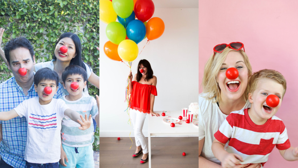 Some of our Carusele influencers showing how to get into the #RedNose Day spirit!