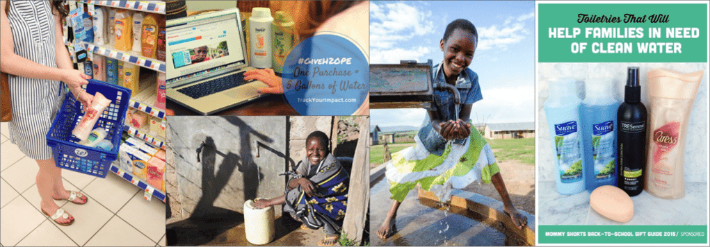 cause marketing influencer campaign for Walgreens, Unilever & Me to We, #GiveH2OPE